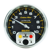 Thumbnail for AutoMeter Gauge Tachometer 5in. 10K RPM In-Dash W/ Peak Memory Carbon Fiber
