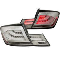 Thumbnail for ANZO 2013-2015 Honda Civic (excludes hybrid) LED Taillights Chrome