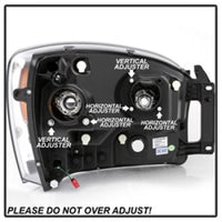 Thumbnail for Spyder Dodge Ram 1500 06-08 V2 Projector Headlights - Light Bar DRL - Black (PRO-YD-DR06V2-LB-BK)