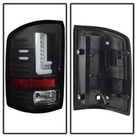Thumbnail for Spyder GMC Sierra 2016-2017 Light Bar LED Tail Lights - Black ALT-YD-GS16-LED-BK