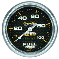 Thumbnail for Autometer Carbon Fiber 66.7mm 100 PSI Mechanical Oil Pressure Gauge