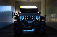 Thumbnail for Oracle 7in High Powered LED Headlights - Black Bezel - ColorSHIFT 2.0 SEE WARRANTY