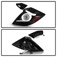 Thumbnail for Spyder 16-19 Honda Civic 5 Door Hatchback Light Bar LED Tail Lights - Black Chrome(ALT-YD-HC16HB-BC)
