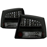 Thumbnail for Spyder 06-08 Dodge Charger LED Tail Lights - Black Smoke ALT-YD-DCH05-LED-BSM