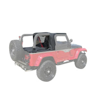 Thumbnail for Rampage 1997-2002 Jeep Wrangler(TJ) Cab Soft Top And Tonneau Cover - Black Denim
