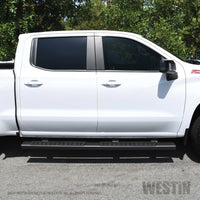 Thumbnail for Westin 2019 Chevrolet Silverado/Sierra 1500 Crew Cab R7 Nerf Step Bars - Black