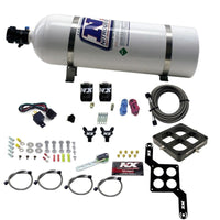 Thumbnail for Nitrous Express Dominator Billet Crossbar Pro-Power Nitrous Kit (100-500HP) w/15lb Bottle