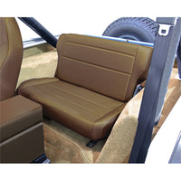 Thumbnail for Rugged Ridge Fold & Tumble Rear Seat Spice 76-95 Jeep CJ / Jeep Wrangler