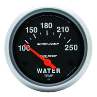 Thumbnail for Autometer Sport-Comp 66.7mm 100-250 Deg F Short Sweep Electronic Water Temperature Gauge