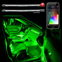Thumbnail for XK Glow Flex Strip Million Color XCHROME Smartphone App Controlled Undercar Kit 6x10In