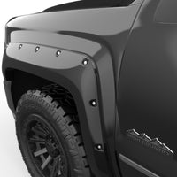 Thumbnail for EGR 14+ Chev Silverado 6-8ft Bed Bolt-On Look Color Match Fender Flares - Set - Black