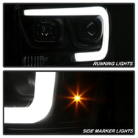 Thumbnail for Spyder Dodge Ram 1500 06-08 V2 Projector Headlights - Light Bar DRL - Black (PRO-YD-DR06V2-LB-BK)