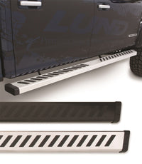 Thumbnail for Lund 04-17 Nissan Titan Crew Cab Summit Ridge 2.0 Running Boards - Stainless