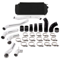 Thumbnail for Mishimoto 2017+ Ford F150 3.5L EcoBoost Performance Intercooler Kit - Black Cooler Polished Pipes