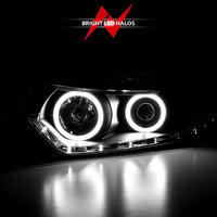 Thumbnail for ANZO 2009-2012 Acura Tsx Projector Headlights w/ Halo Black (CCFL) (HID Compatible)