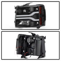 Thumbnail for Spyder Chevy Silverado 1500 07-13/2500HD/3500HD 07-14 LED Black PRO-YD-CS07V3PL-BK