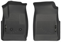 Thumbnail for Husky Liners 15 Colorado Crew Cab/Ext Cab WeatherBeater Black Front Floor Liner