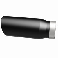 Thumbnail for MagnaFlow Tip Stainless Black Coated Single Wall Round Single Outlet 5in Dia 4in Inlet 13in L