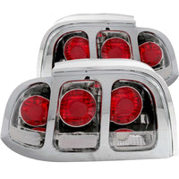 Thumbnail for ANZO 1994-1998 Ford Mustang Taillights Chrome