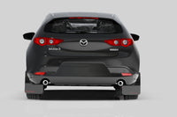 Thumbnail for Rally Armor 19-25 Mazda3 Hatchback Black UR Mud Flap w/White Logo