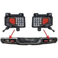 Thumbnail for Oracle Jeep Gladiator JT Rear Bumper LED Reverse Lights w/ Plug & Play Harness - 6000K SEE WARRANTY