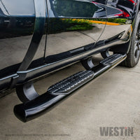 Thumbnail for Westin 19-20 Chevrolet Silverado/GMC Sierra 1500 Double Cab PRO TRAXX 5 Oval Nerf Step Bars - Black