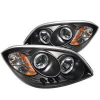Thumbnail for Spyder Chevy Cobalt 05-10/Pontiac G5 07-09 Projector Headlights LED Halo LED Blk PRO-YD-CCOB05-HL-BK