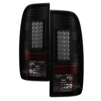 Thumbnail for Spyder 08-16 Ford Super Duty LED Tail Lights Black Smoke ALT-YD-FS07-LED-BSM