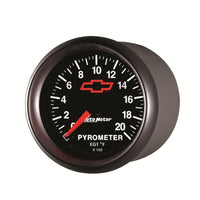 Thumbnail for AutoMeter Gauge Pyrometer (Egt) 2-1/16in. 2000 Deg. F Stepper Motor Chevy Red Bowtie Black