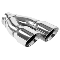 Thumbnail for MagnaFlow Double Wall 3in Dual Round Polished Tip 2.25in Inlet