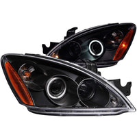 Thumbnail for ANZO 2004-2007 Mitsubishi Lancer Projector Headlights w/ Halo Black (CCFL)