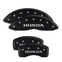 Thumbnail for MGP 4 Caliper Covers Engraved Front 2015/Civic Engraved Rear 2015/Civic Black finish silver ch