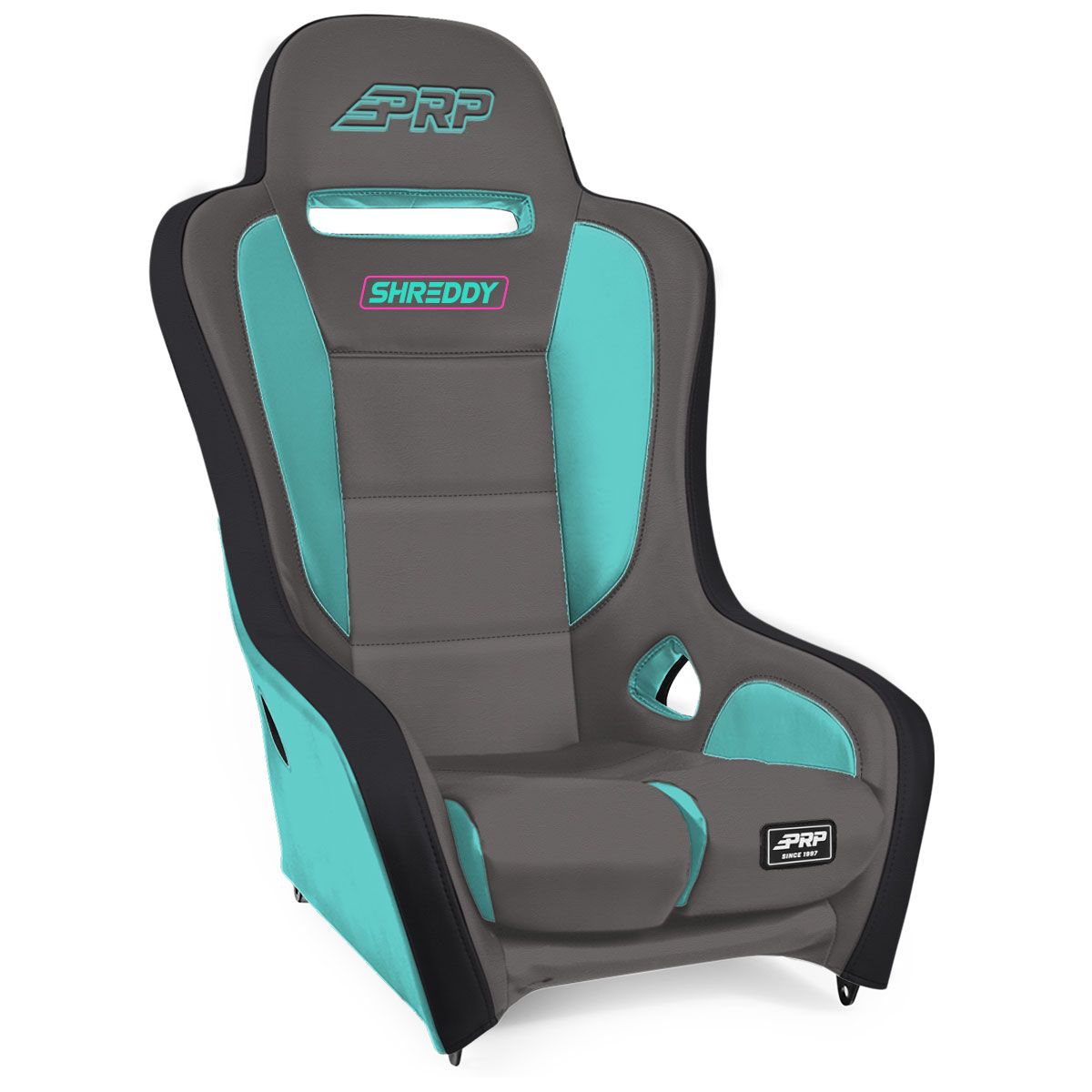 PRP Shreddy Podium Suspension Seat - Grey/Teal