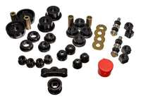 Thumbnail for Energy Suspension 84-87 Honda Civic/CRX Black Hyper-Flex Master Bushing Set