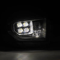 Thumbnail for AlphaRex 14-21 Toyota Tundra NOVA-Series LED Proj Headlights Blk w/Actv Light & Seq. Sig + DRL