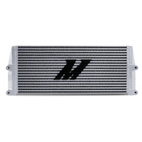 Thumbnail for Mishimoto Heavy-Duty Oil Cooler - 17in. Same-Side Outlets - Silver
