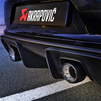 Thumbnail for Akrapovic 2020+ Porsche Cayman GT4 (718) Tail Pipe Set (Black Coated Titanium)