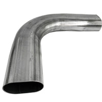 Thumbnail for Granatelli 3in Oval Stainless Steel Horizontal 90 Deg Bend 4.5in Bend Radius Tubing