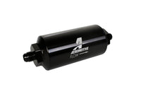 Thumbnail for Aeromotive In-Line Filter - (AN-6 Male) 10 Micron Microglass Element Bright Dip Black Finish