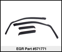 Thumbnail for EGR 14+ Chev Silverado/GMC Sierra Crw Cab In-Channel Window Visors - Set of 4 (571771)