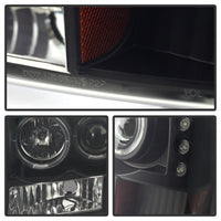 Thumbnail for Spyder Ford F250 Super Duty 99-04 Projector Version 2 LED Halo LED Blk Smke PRO-YD-FF25099-1P-G2-BSM