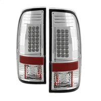 Thumbnail for Spyder Ford Super Duty 08-15 LED Tail Lights Chrome ALT-YD-FS07-LED-C