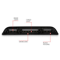 Thumbnail for ANZO 15-20 Ford F-150 - F-450 LED Third Brake Light - Black Housing/Smoke Lens