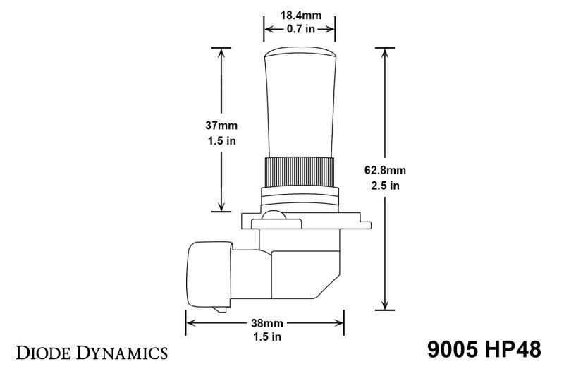 Diode Dynamics 9005 HP48 LED Bulb - Cool - White (Pair)