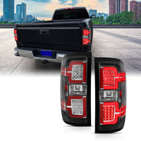 Thumbnail for ANZO 2014-2018 Chevy Silverado 1500 LED Taillights Black