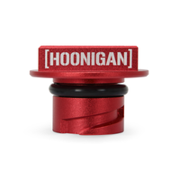 Thumbnail for Mishimoto 2015+ Ford Mustang EcoBoost/2013+ Ford Focus ST Hoonigan Oil Filler Cap - Red