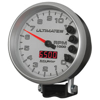 Thumbnail for Autometer 5 inch Ultimate III Playback Tachometer 11000 RPM - Silver