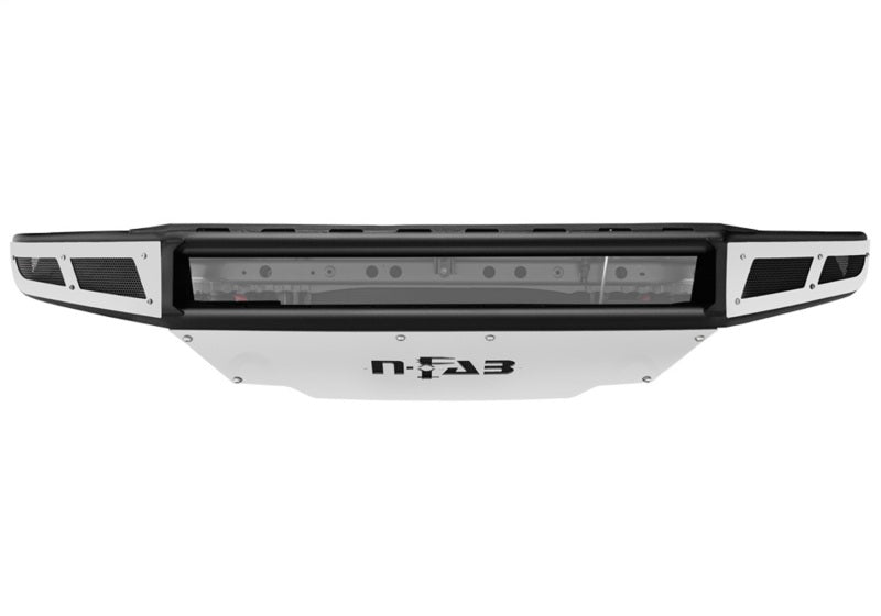 N-Fab M-RDS Front Bumper 16-17 Chevy Silverado - Gloss Black w/Silver Skid Plate