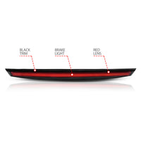 Thumbnail for ANZO 2007-2014 Chevrolet Suburban 1500 LED 3rd Brake Light Black Housing Red Lens w/ Spoiler 1pc