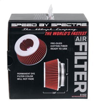 Thumbnail for Spectre Adjustable Conical Air Filter 2-1/2in. Tall (Fits 3in. / 3-1/2in. / 4in. Tubes) - Red